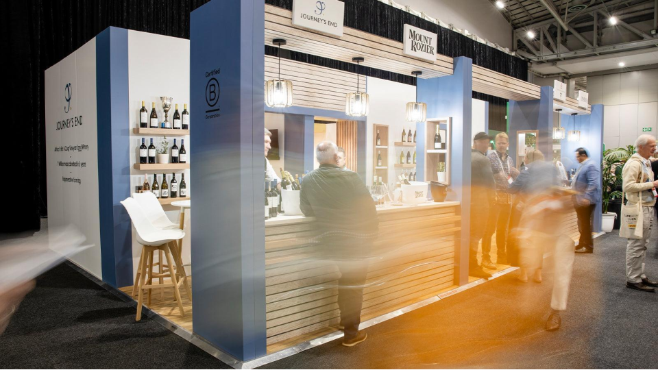 An exhibition stand at CapeWine 2025.