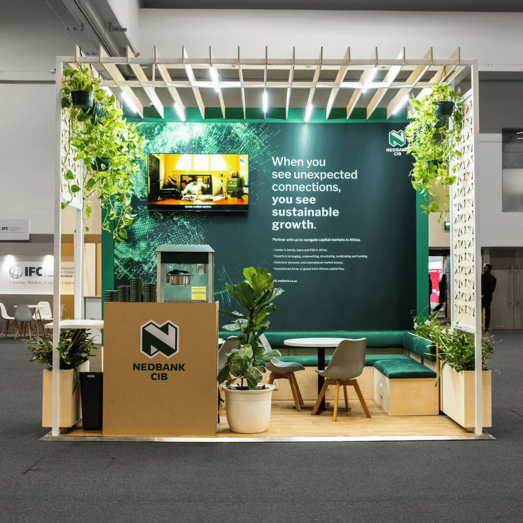 HOTT3Ds exhibition booth won Gold in the Best Green Stand Award Small category.
