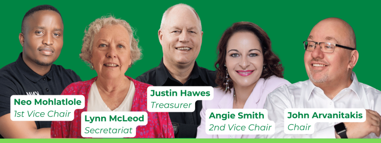 EGF Leadership: Chair: John Arvanitakis (Chat’r Xperience) 1st Vice Chair: Neo Mohlatlole (7 Colors Communication) 2nd Vice Chair: Angie Smith (Event Synthesis) Treasurer: Justin Hawes (Scan Display Solutions) Secretariat: Lynn McLeod (Individual)